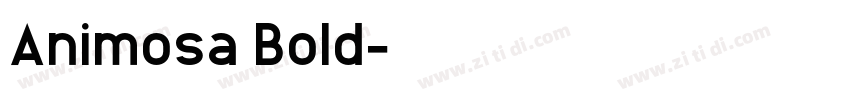 Animosa Bold字体转换